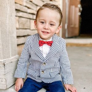 Janie and Jack GINGHAM BLAZER